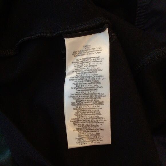 BCBGMAXAZRIA Dark Fern BEATRIZ Faux Suede Colorblock Long Sleeve Sheath Dress M - Picture 8 of 10